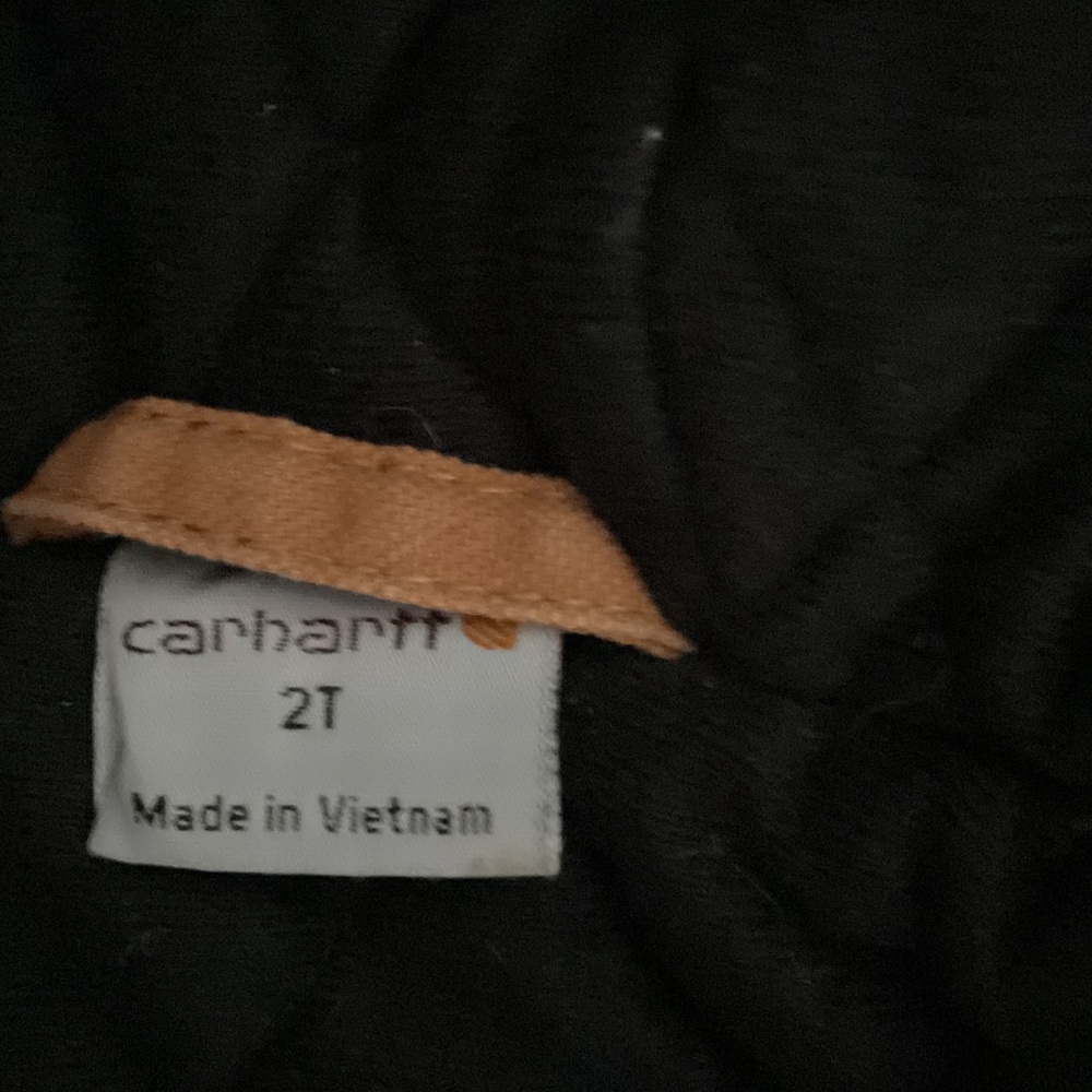 Carhartt Tan Hooded Jacket for Toddlers. SIZE 2 T - Picture 7 of 8